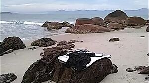 I got naked on the beach in Florianopolis, but I forgot my clothes