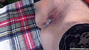 Fucked and Creampied by Random Strangers at Cruising Area in High Definition