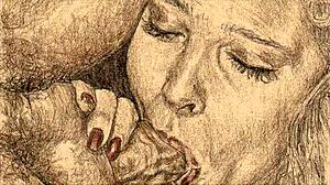 Vintage erotic illustration 😍