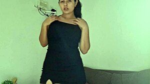 Indian 18-Year-Old Teases with Pussy and Big Ass in Homemade Clip