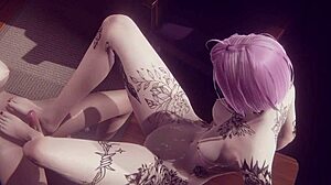 Uncensored Futanari Alice Gets Footjob and Doggy Fuck in Hentai