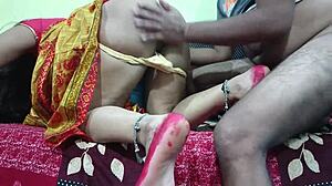 Bhabhi in Yellow Saree Bangs Her Devar Hard