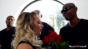 Cali carter blows five big black cocks