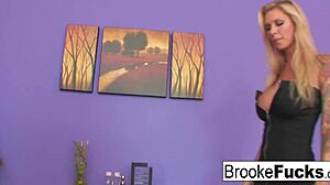 Massage table fuck with Brooke's big tits