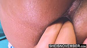 Ebony Nerd Msnovember Gets Pussy Ripped And Ass Wiggled