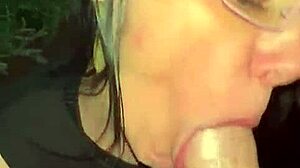 deusa sucks hard cock, delights with balls.