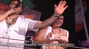 college girls flash big boobs in wet t contest outdoors