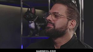 These perverted secretaries are giving handjobs with their big tits out