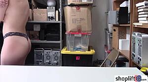 Hot Blonde Teen Busted By Policeman At Work