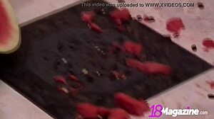 Hey, wanna see Paris Tale get messy with watermelon?