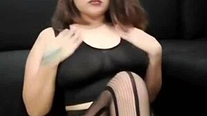 the horny pinay wife masturbates for her lover in this cuckold scene