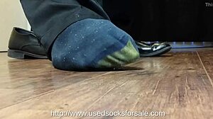 Gay Verbal Domination with Sweaty Nylon Dress Sock Fetish Roleplay