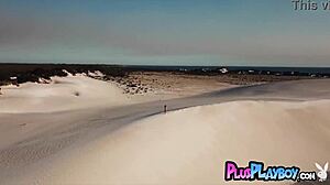 Look at this sexy big tits blonde milf and young asian babe Angel Constance posing for Playboy!