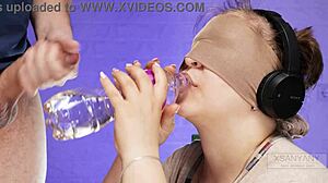 russian classmate tricked me in garage game, shoved dick in mouth and came