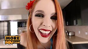 Pov screwing dirty talking spanish slut amarna miller in cowgirl, missionary, and blowjob.