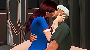 naughty bride gets seduced in 3d hentai wedding swing