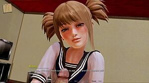 Harem hotel 45 game scene in the hotel room.