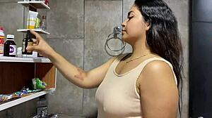 My Stepsister Arrives Drunk and I Play with Her Pussy