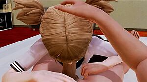 Harem hotel 45 game scene in the hotel room.