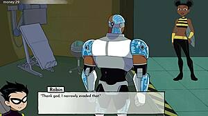 18titans part 21: Enjoying Blackfire in this intriguing anime adventure.