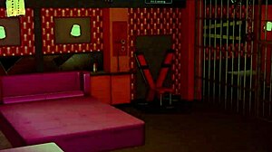 Harem hotel 45 game scene in the hotel room.