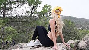 why are you doing yoga with a stranger in the forest?