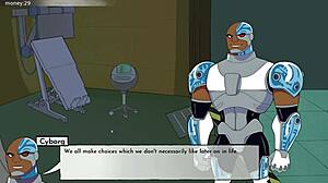 18titans part 21: Enjoying Blackfire in this intriguing anime adventure.