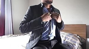 Horny wife rides monster cock before party, moaning loudly