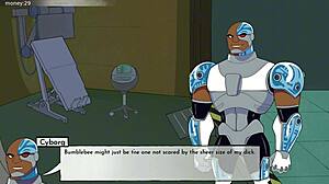 18titans part 21: Enjoying Blackfire in this intriguing anime adventure.