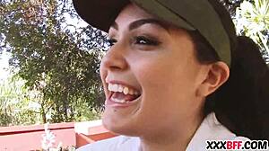 Lesbian camp counselors trick