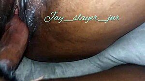 Creamy Ebony Pussy Creams In Prone Bone And Deep Doggy!