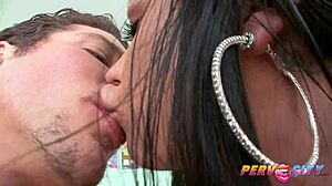 Mason Moore and Beverly Hills in filthy anal threesome