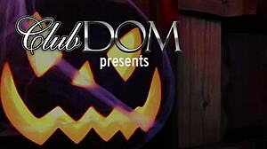 femdom goddesses peg virgin ass on halloween