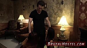 Intense bondage hypnosis dominates excited young tourists with fingering