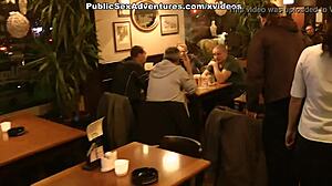 Girl Teasing in Alley