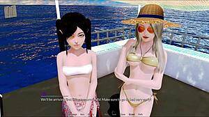 Harem hotel 155 unfolds with intriguing game scenarios in a luxurious setting.