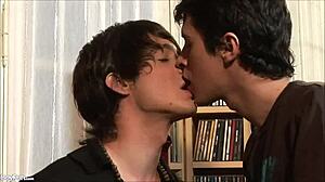 Naughty twink enjoys sweet anal sex with blowjob and rimjob