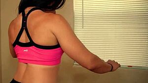 Female Bodybuilder Alexis Rain Gives Jerk Off Instructions