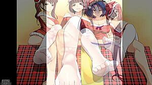 i'm jerking off to anime feet