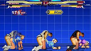 chun-li gets her 6p in this hentai cumshot scene