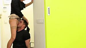 Glam European trio gets cummed in classy style