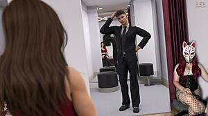 Hey, check out naked hentai action in the dressing room!