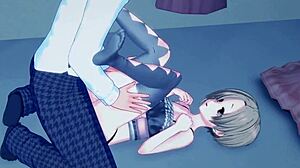 Koume and Hinako have intense sex in hentai