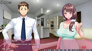 Wife's pussy transformed into creampie while husband is away in anime hentai game part 9 english subtitles