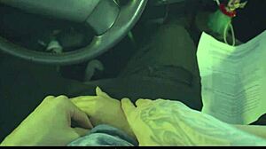 i love stepsis taking care of her stepbros cock in the car with cowgirl riding blowjob