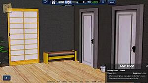 Explore the harem hotel in this anime game episode 17