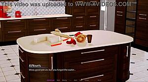 Explore the harem hotel in this anime game episode 17