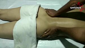 Yo, check this Indian lady getting a full body massage!