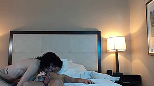 hot petite woman rides huge cock in cowgirl