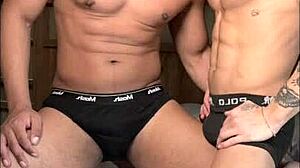 Foda entre novinhos gays com detalhes intensos